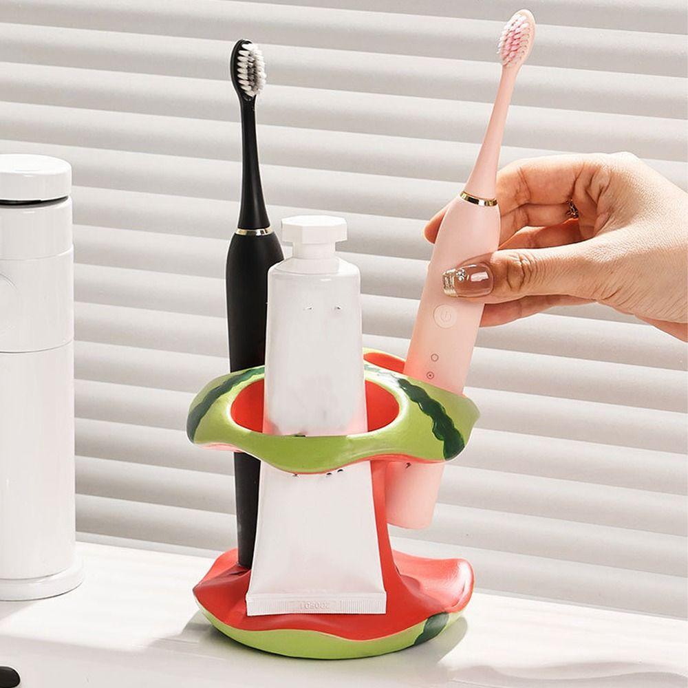 3 Holes Watermelon Toothbrush Holder Waterproof Electric Toothbrush Holder  Bathroom Sink