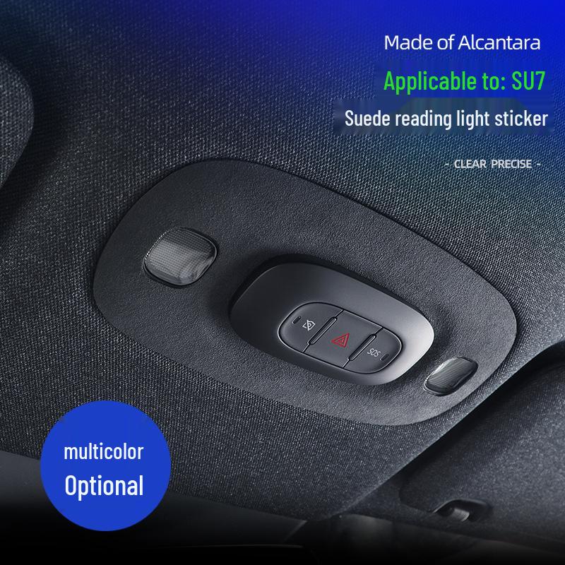 SU7 Alcantara Suede Reading Light Ultra-Thin Interior Decoration Sticker