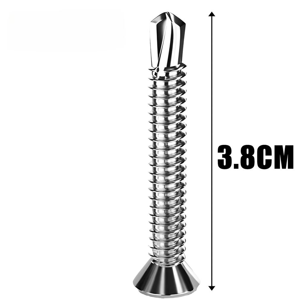Cross Flat Head Self Tapping Screws Steel Self Drilling Screws Metal Wood Quick Fixing Fasteners Hardware For Home Repair Tools