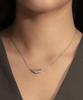 Olivia Burton Signature Feather Silver Authentic Imported Necklace, 24100212,