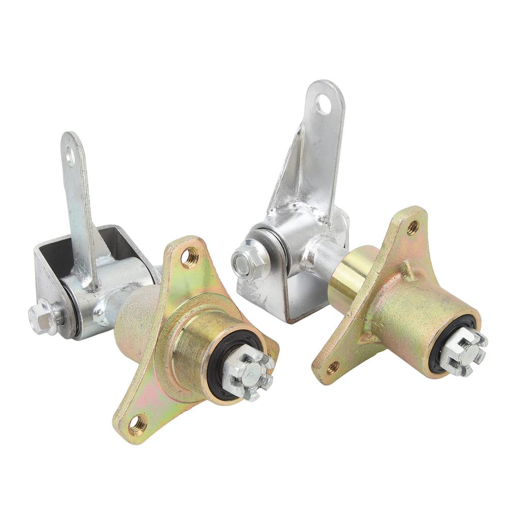 1 Pair 14mm 3 Stud Front Wheel Hubs Steering Spindle Steel Alloy Safe Driving for Drift Trike ATV Quad