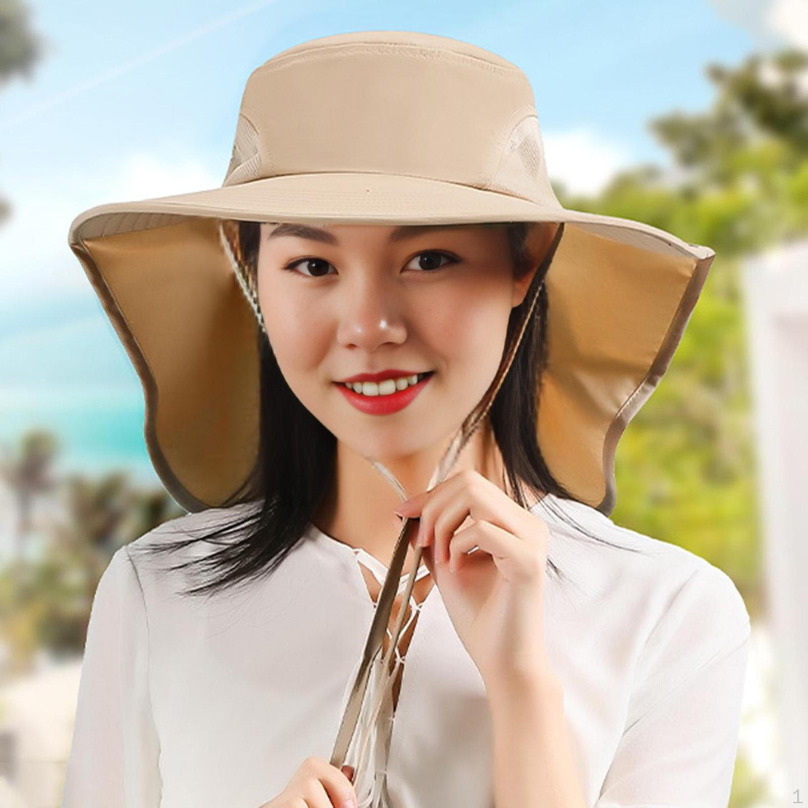 

Шляпа Солнцезащитная Большая Рыболовная Капюшон С Капюшоном Для Кемпинга Пляжа хаки