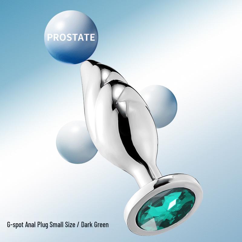 G-Spot Rear Garden Metal Butt Plug: Unisex Adult Flirting Toy