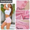 4Pcs Women's Lace Panties Cotton boxer briefs Seamless Sports Boxers Underwear Female Briefs Lingerie Intimate Underpant