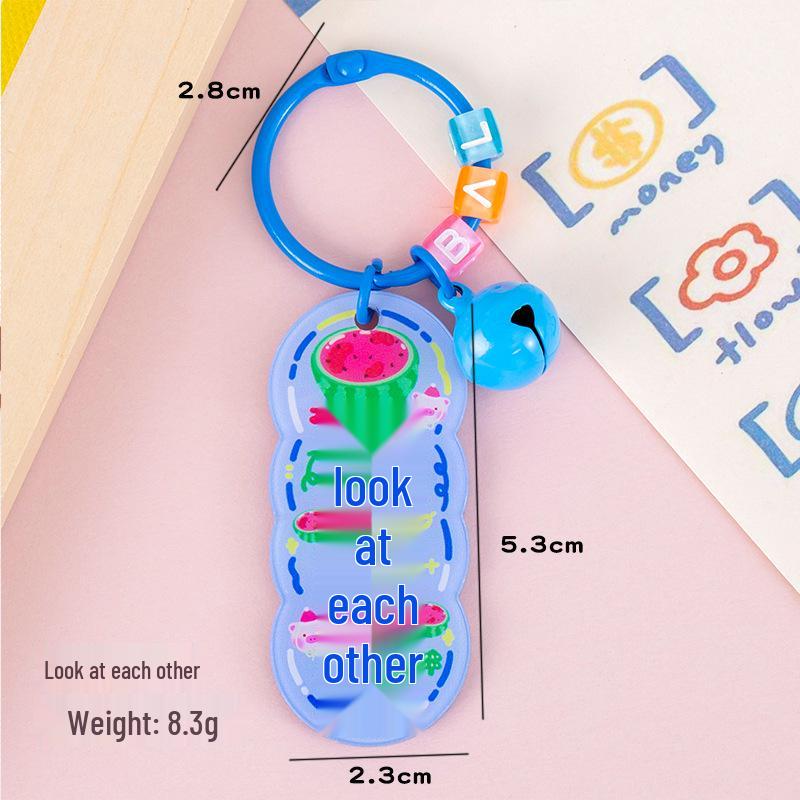 Fruity Inspirational Keychain: Cute Backpack Pendant & Bag Decoration Gift