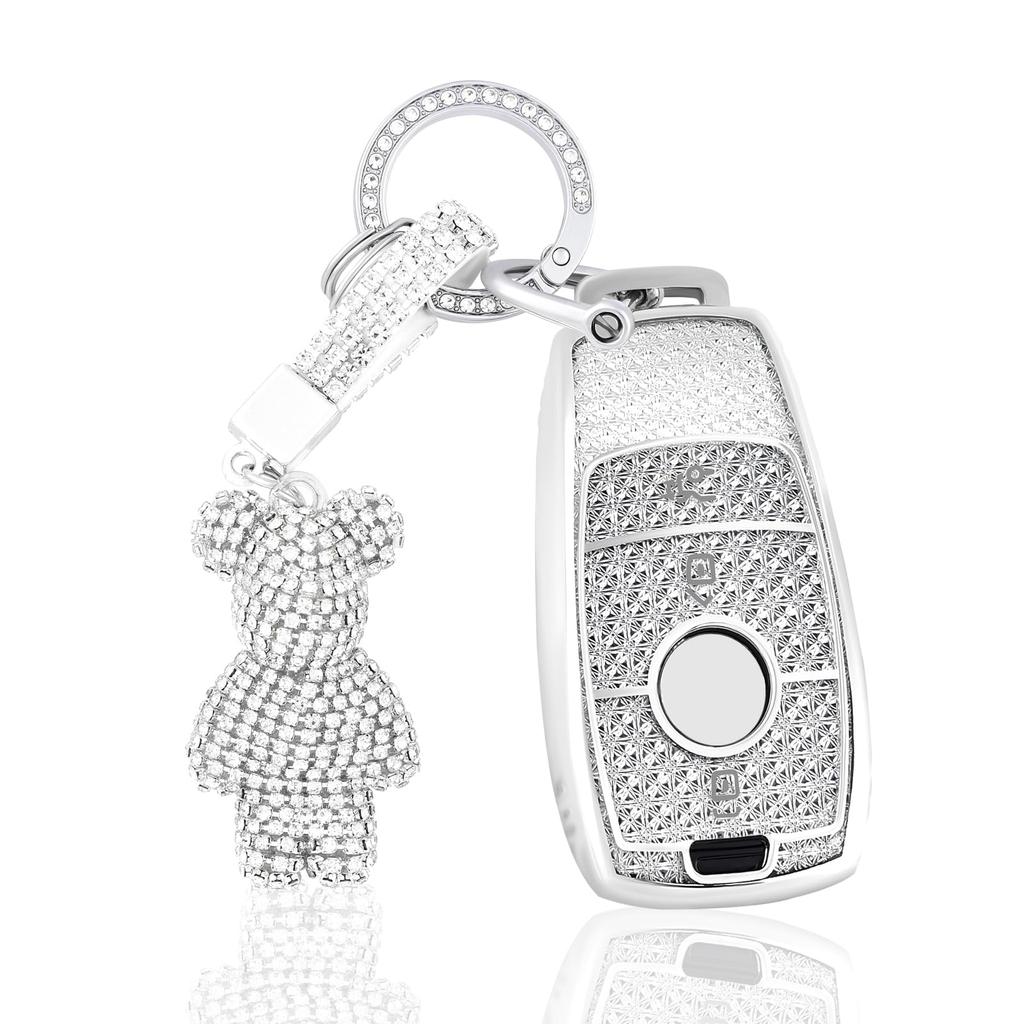 Car Key Cover Case Car Key Fob for Mercedes Benz Class A B C E G S CLA CLE CLS GLA GLC GLE GLK AMG Soft TPU KeyChain Car Key She