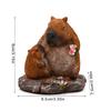 Detailed Resins Mother Child Capybara Miniature Figurine Animal Sculpture Ornament for Desktop and Garden Display Decors