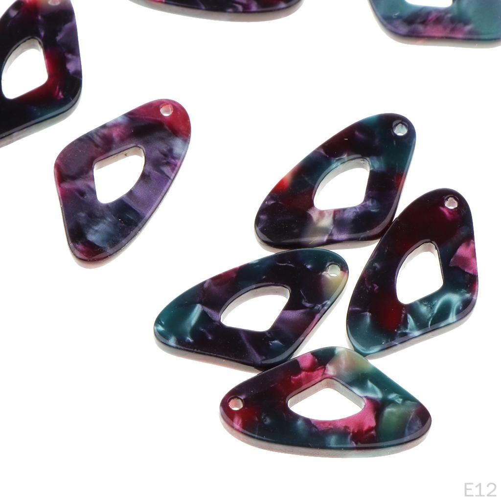 10 Pieces Acrylic Charms Pendants DIY