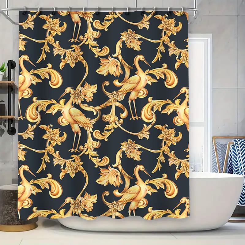 

Brightly Colored Abstract Shower Curtain Decor Modern Bathroom Accent for Home Decoration (Size: 72x84 inches) 90x180cm