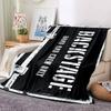 1Pc Backstage Access Forbidden Blanket Soft And Comfortable Casual Warm Camping Travel Christmas Halloween Xmas Gift M9287
