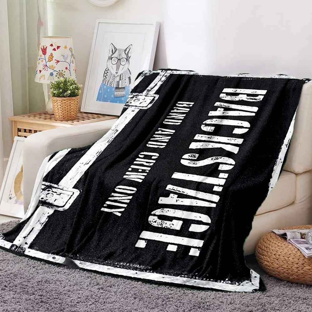 1Pc Backstage Access Forbidden Blanket Soft And Comfortable Casual Warm Camping Travel Christmas Halloween Xmas Gift M9287