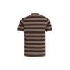 Adidas Originals Striped Round Neck Straight Fit Short Sleeve T-Shirt Men Tops Dark-Brown IR7586