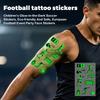 Children's Glow-in-the-Dark Soccer  Stickers, Eco-friendly And Safe, European  Football Event Party Face Stickers
