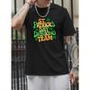 St Patrick S Day Drinking Team Logo Men's Summer Short-sleeved T-shirts, Fashionable and Trendy Printed Men's Shirts, Spring and Summer Round