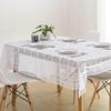 Elegant White Lace Table Cloth Wedding Decor Translucent Table Cover Embroidered Tablecloth Tea Tabl