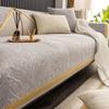 Husă de canapea cu ondulare de apă din chenille, modernă, în patru anotimpuri, prosop universal de canapea pentru sufragerie, anti-alunecare, pernă de canapea, cotieră, spătar