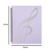 Sheet Music File, A4 Size, 10 Pages, Holds 20 Sheets, Waterproof, Stain-Resistant, Document Storage, Writable, Non-Reflective, Sheet Music, Piano, Dig
