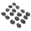 16Pcs Engraved Pebbles Black Matte Rune Divination Supplies with Engraved Lettering for Meditation