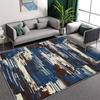 Living Room Coffee Table Carpet Striped Graphic Floor Mat Household Living Room Large-area Laying Soft Floor Mat