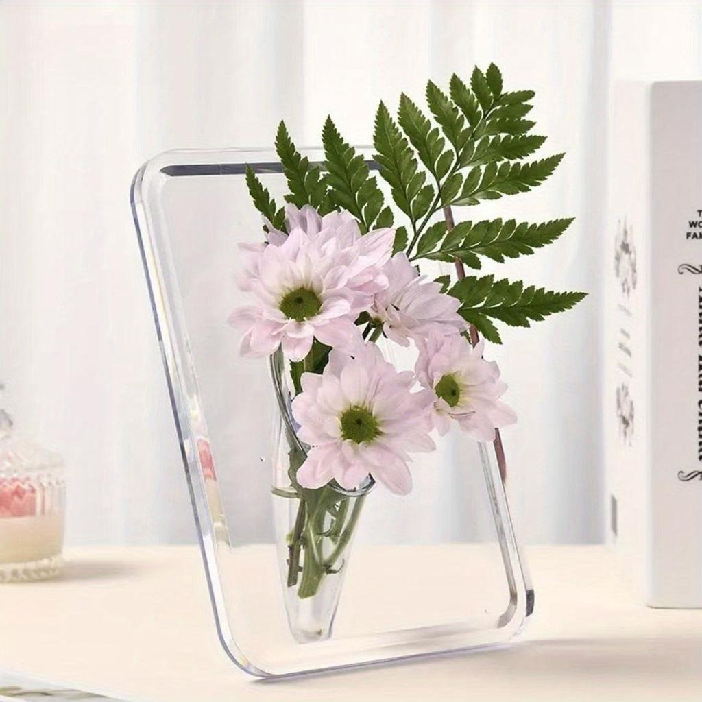 1Pc Light Luxury High-end Hydroponic Flower Arrangement Photo Frame Vase