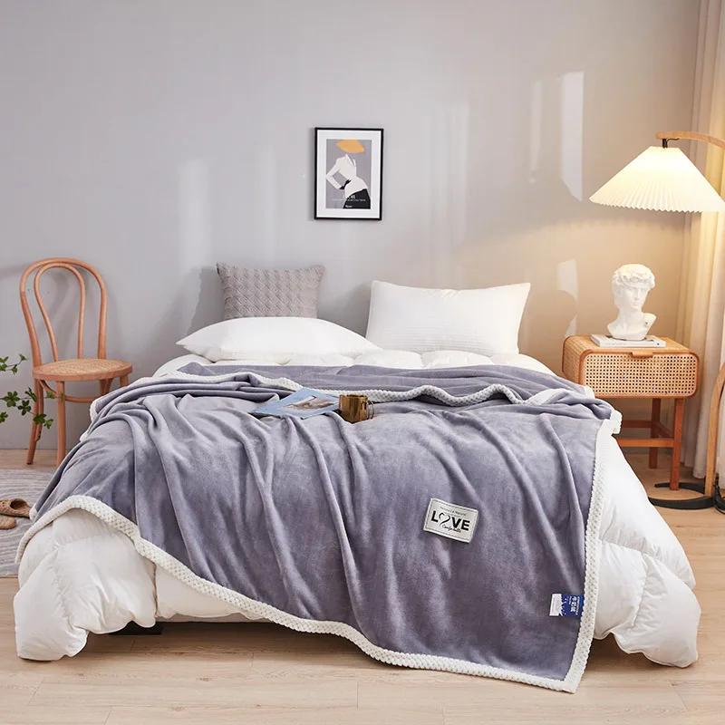 

New Milk Velvet Autumn Winter Blanket for Bed Thick Flannel Weighted Blankets Soft Comfortable Warm Plush Blankets for Bed Sofa 39x78inch(100x150cm)