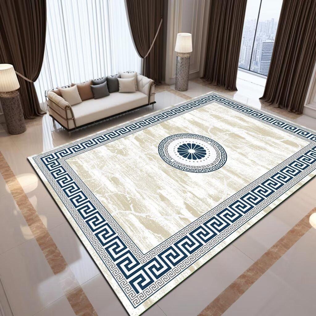 Vintage Ethnic Printed Carpet Non Slip Floor Mat for Living Room Kitchen Entrance Door Balcony Washable Rug Home Hallway Decor