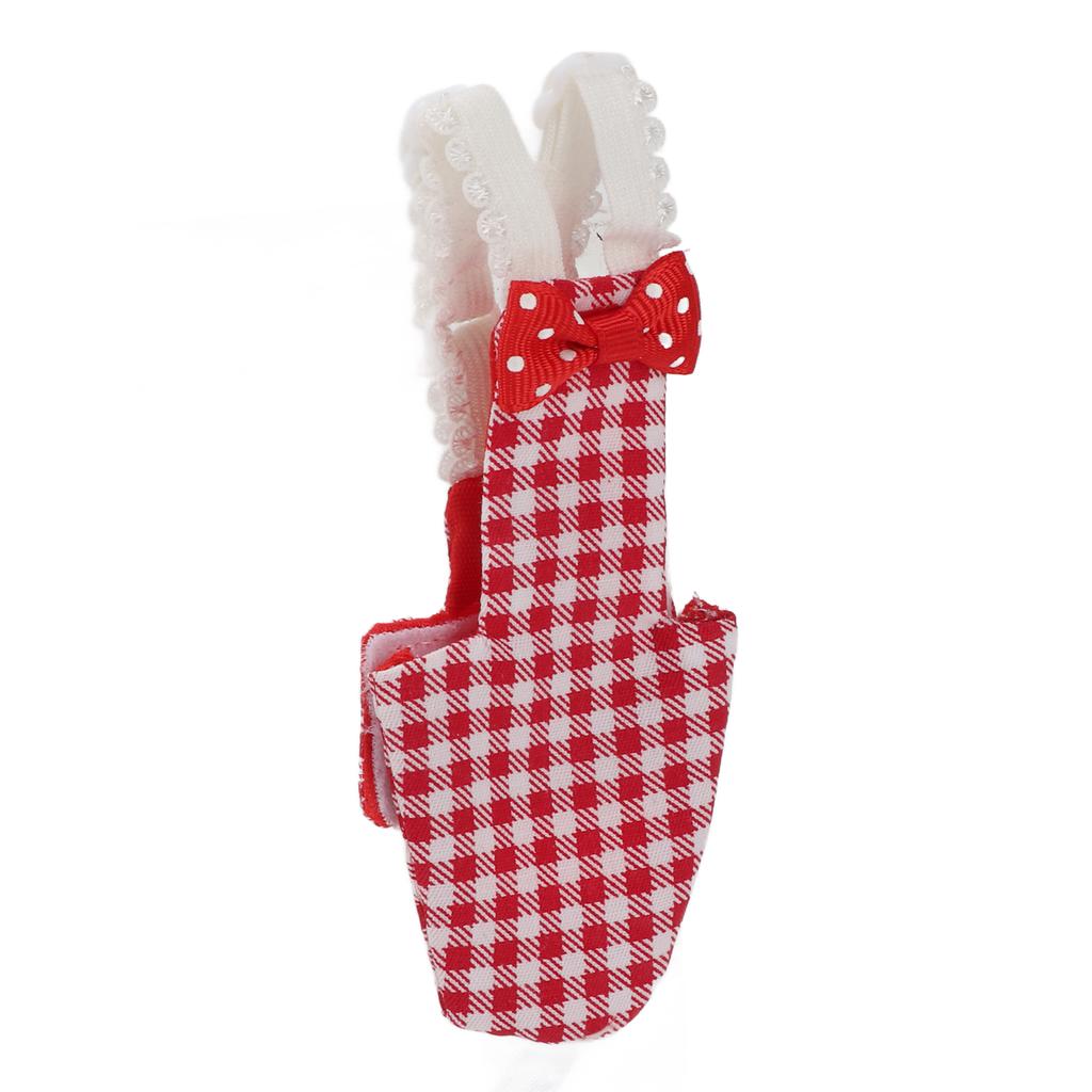Bird Diaper Adjustable Red Grid Pattern Parrots Pilot Suit for Macaw Budgies ParakeetM Red Grid
