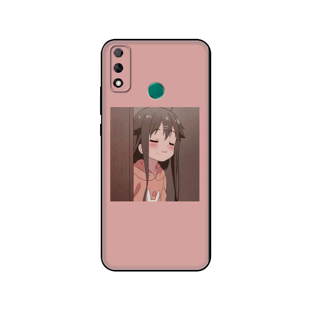 Černé TPU pouzdro pro Huawei Y9S Y6S Y8S Y5P Y7P Y8P pouzdro pro Huawei Y5 lite Prime 2018 Y6 2019 kryt anime ikony