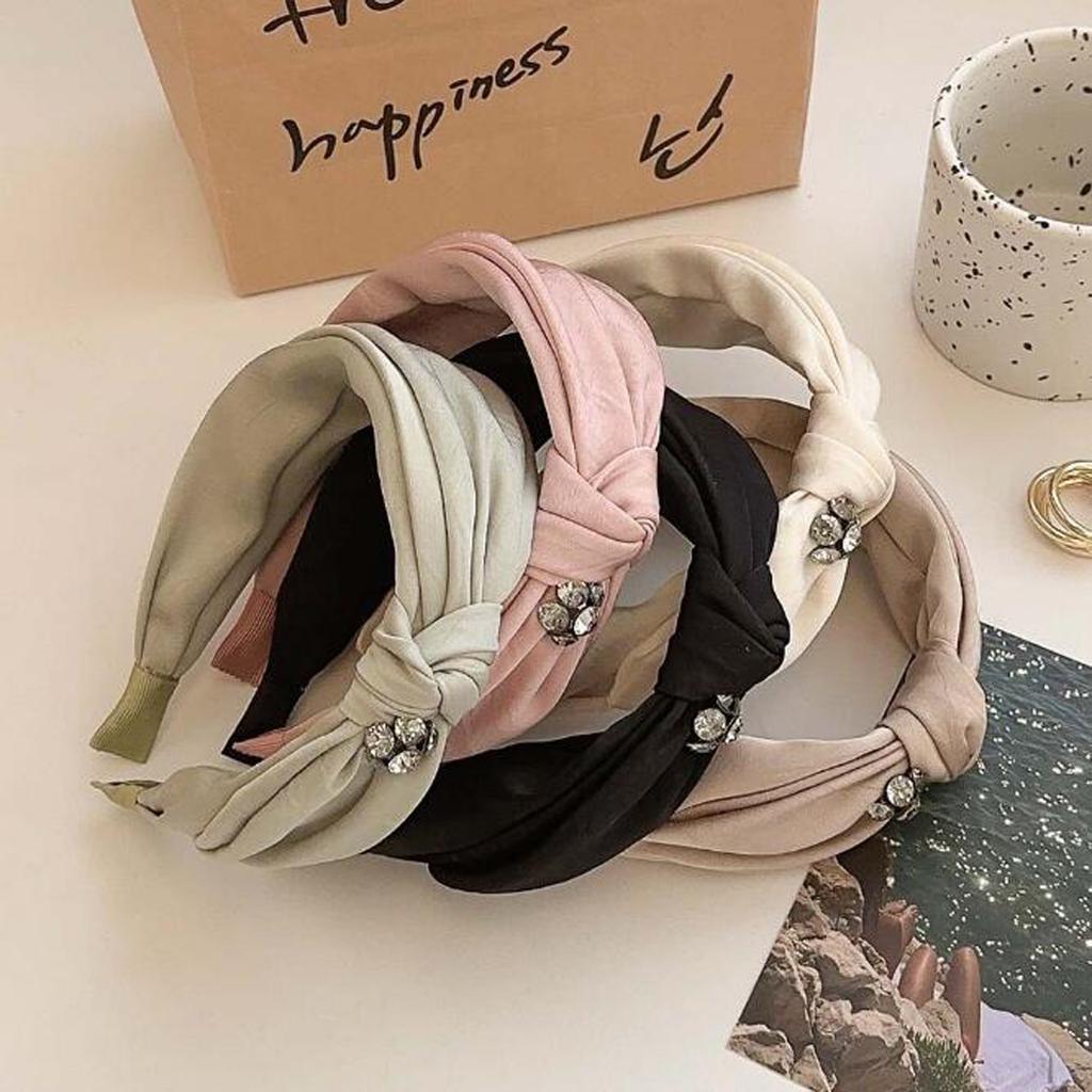 PROLY New Fashion Headband For Women Wide Side Fresh Color Headwear Side Knot Turban Girls Hair Accessorieis