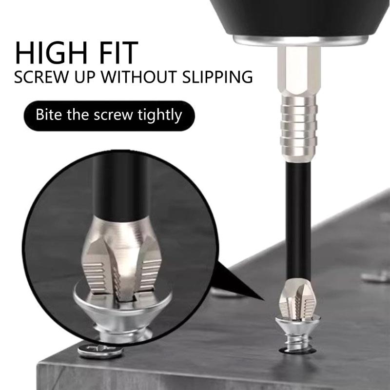Reliable 9Piece High Magnetic Screwdriver Drill Bit for Efficient and Stable Operations, Ranging from 25-150mm Drill