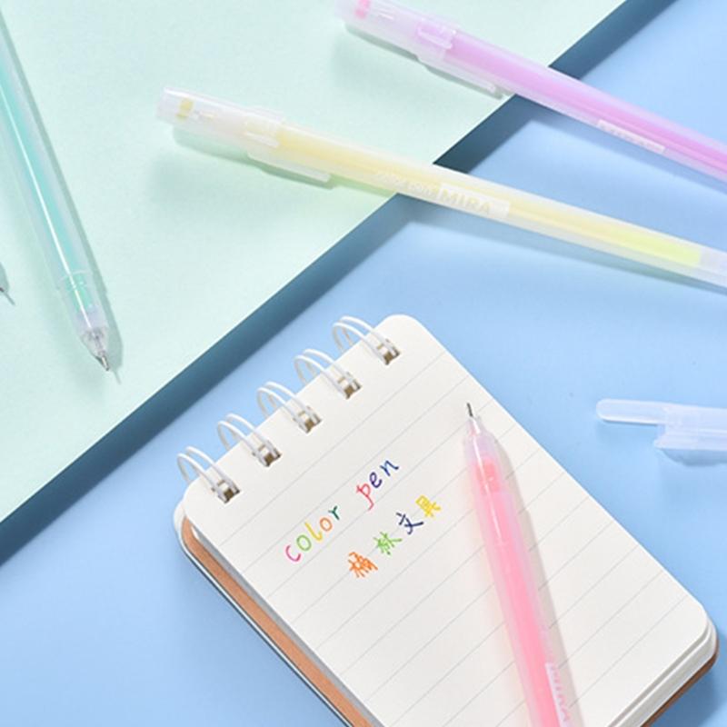 6/10/12 Pcs Neutral Pen Multicolour Gel Pen Set 0.5mm Writing Pen Gift Pen Journaling Pen Painting Pen Gel Ink Pen