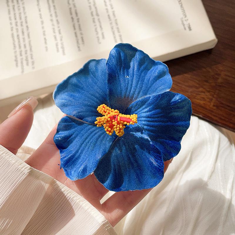 

Plumeria Fabric Flower Duckbill Hair Clip for Women - Versatile Hair Styling Accessory