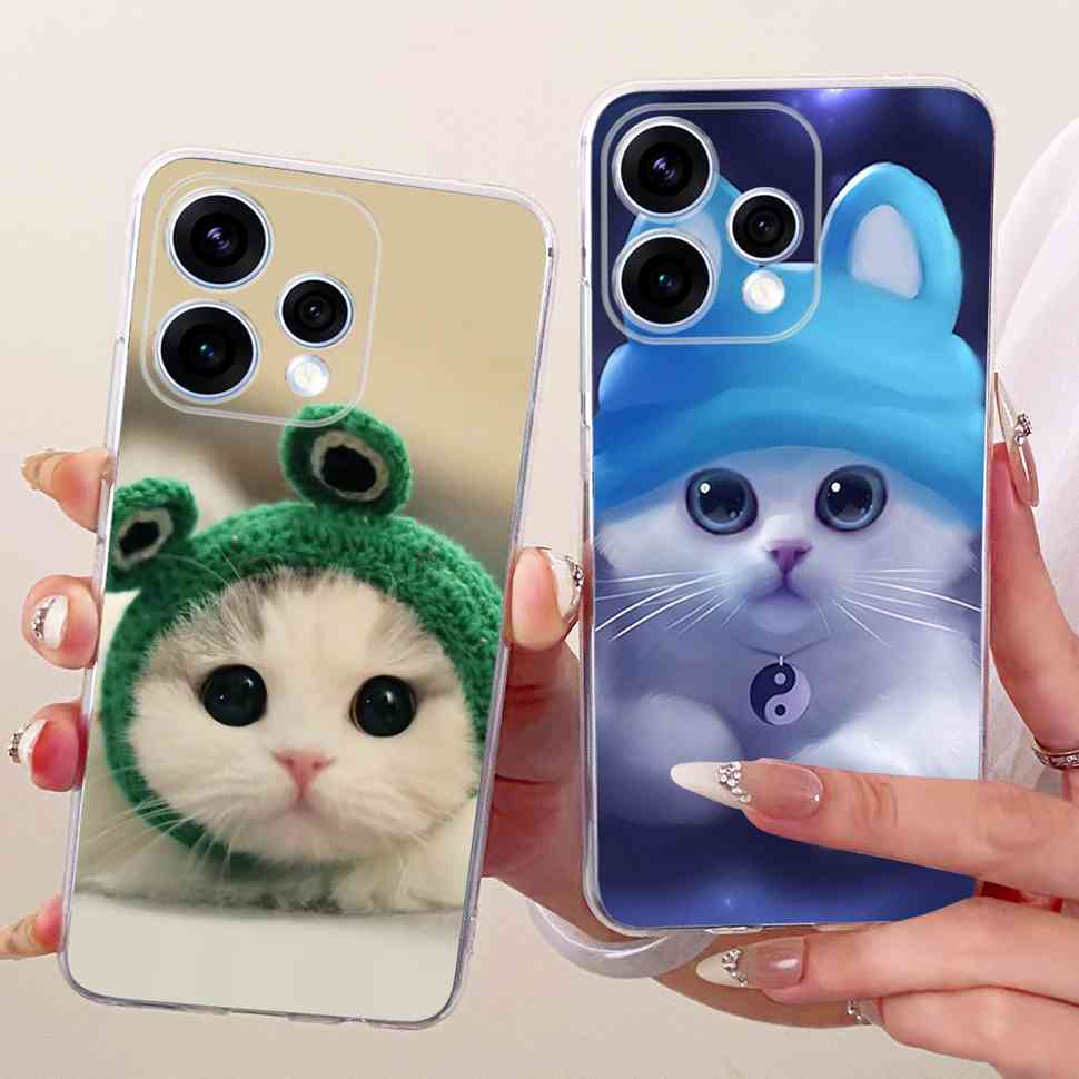 Para Oppo Reno15 5G Funda Flor Colorida Silicona Suave Cubierta Trasera Para Oppo Reno15 Reno 15 5G CPH2825 Carcasa de Teléfono Fundas