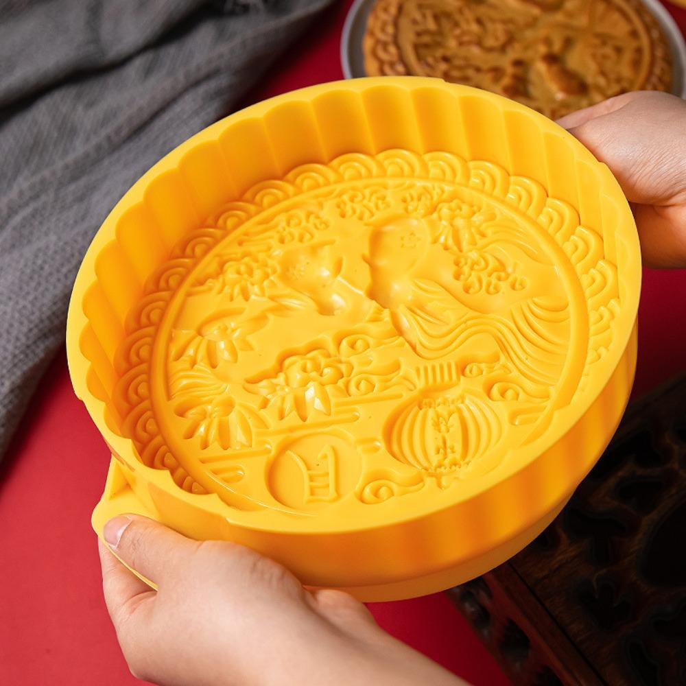 Round Pastry Decoration 600g Large Moon Cake Mold Cantonese Style Mid-Autumn Festival