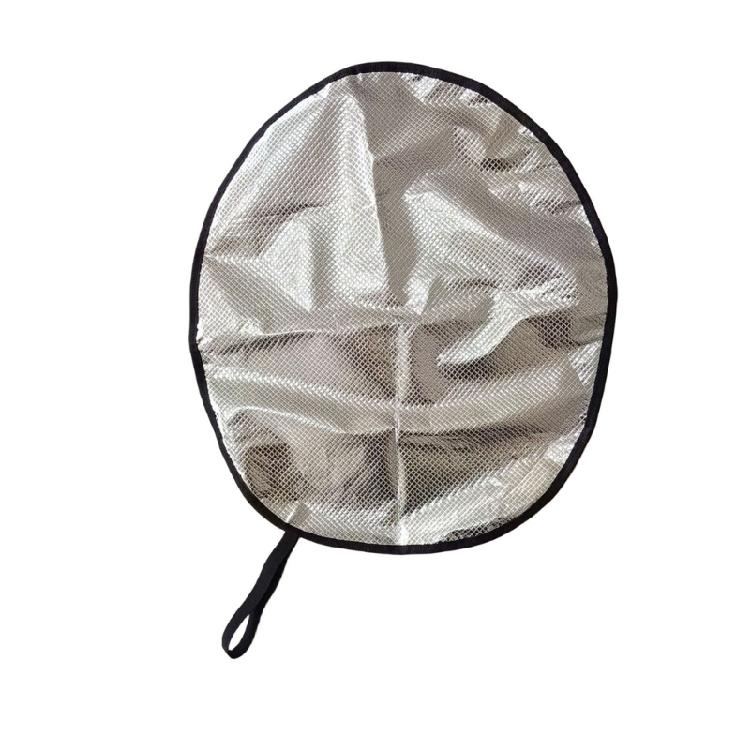 

Car Sun Shade Cover Steering Wheel Sun BlockHeatShield 47x41cm Heat Insulation 1