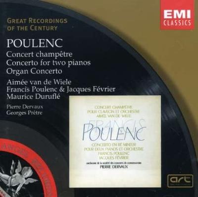 CD POULENC DERVAUX GEORGES PRETRE F - Poulenc Concert Champetre Concert 724656264922 EMI Classics 2003 Japan Classical Used