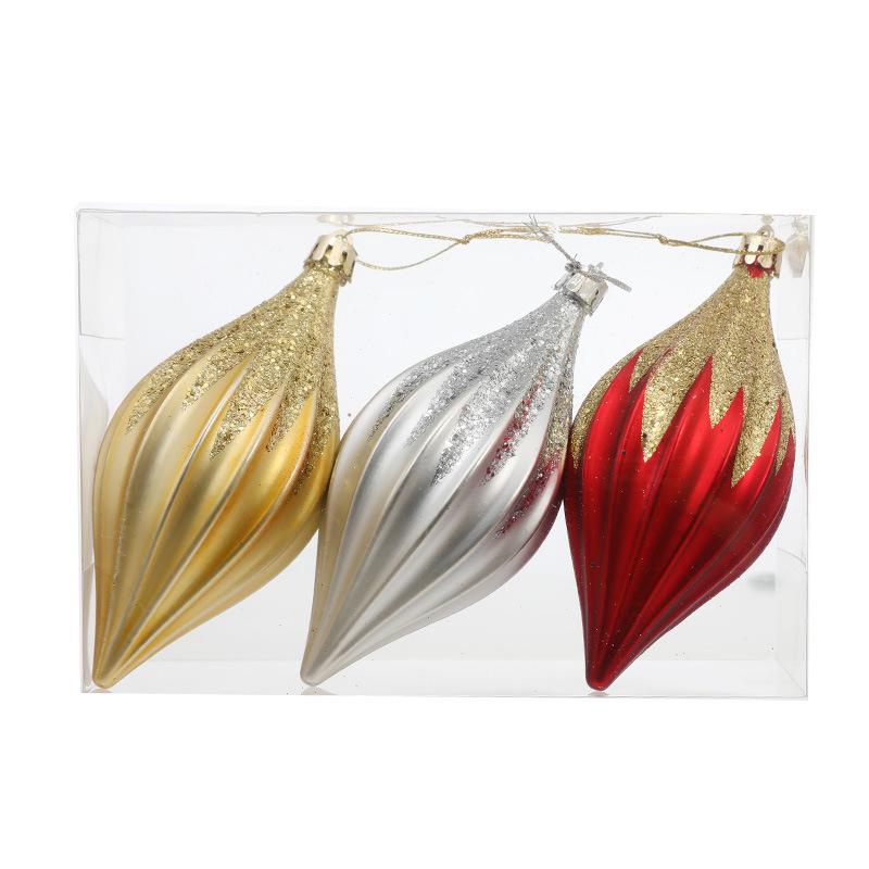 Hand-Painted Flat Candy Christmas Tree Ornament Set