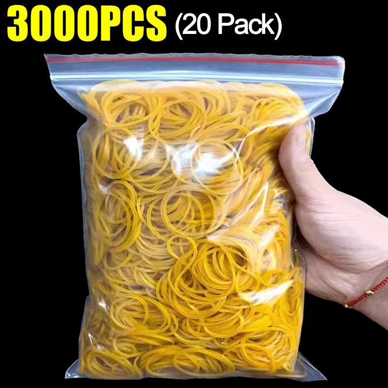 40mm High Elastic Yellow Rubber Band Yellow O Rings Set Fastener Strongrubber Elastic Bands Office School Household Supplies