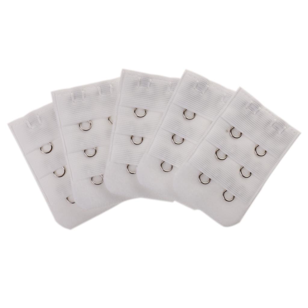10 Pieces Bra Extender Women Extension Back Strap Clips Nylon Soft