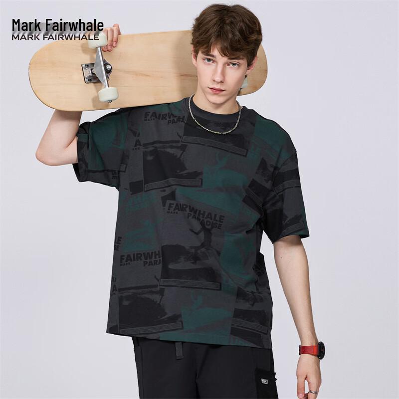 Mark Fairwhale Men s High Street Full Print Cotton Short Sleeve T-Shirt S