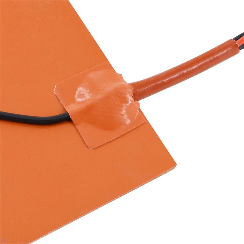 Silikon Heizbett Heizmatte Wasserdicht 200MM 300MM 12V 24V 220V für Ender3 CR10 Heizbett 200/350/500/600W 3D-Druckerteil