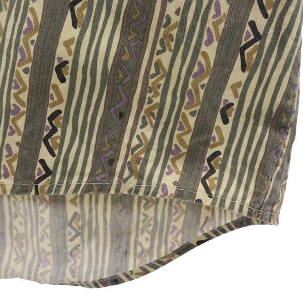 Wrangler 90s Old Overall handle Long sleeve shirt Beige Men's Used