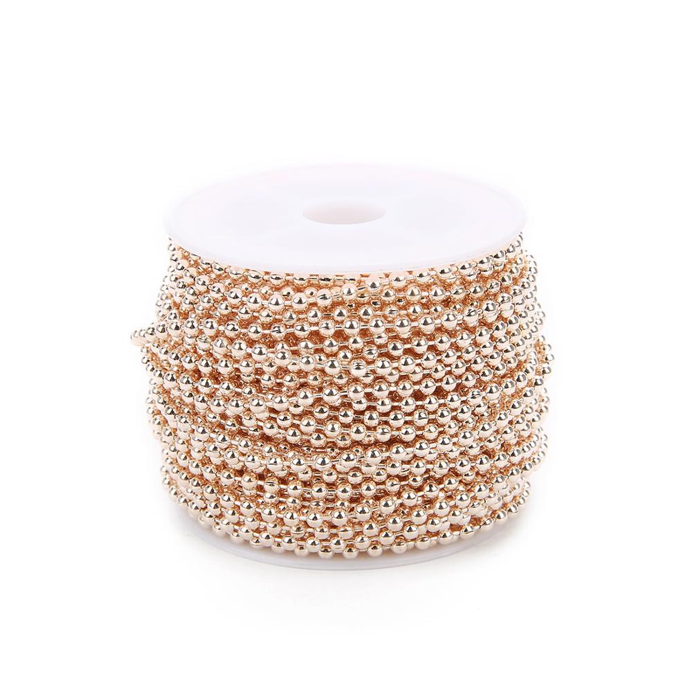 10yards/lot 1.5/2/2.4mm Iron Ball Bead Link Chains Necklace Chain Accessories For DIY Jewelry Findings Supplies Jewelry Making