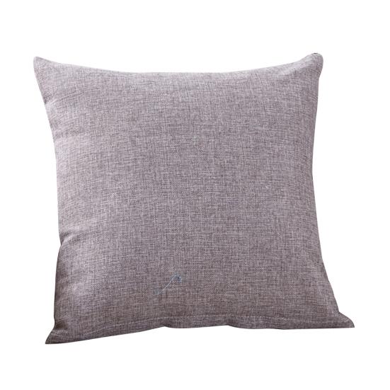 

Чистый цвет Чехлы для подушек Льняной диван-кровать Украшение дома Автомобильная поясная наволочка серый