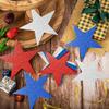 60 Pcs Patriotic Star Cutouts Double Printed Paper Star Confetti Cutouts for 4th of July Decoration Bulletin Board Classroom Wall Decoration,6 Inches