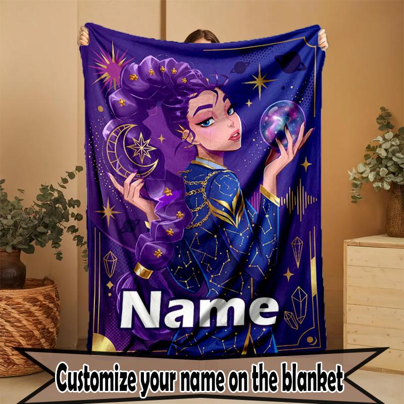 Custom Name Personalized Kpop Demon Hunter Print Blanket, Home Decor, Bedroom, Sofa, Camping, Couch, Gifts for Birthday Christmas