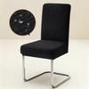 1PC Stretch Dining Chair Covers High Back Waterproof Textured Jacquard Fabric Parsons Chair Slipcover Thick Chair Protector