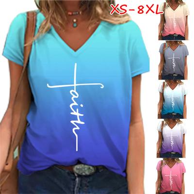 Women Fashion T-Shirts Summer Short Sleeve Casual Tops Letter High Street Tee  S-8XL Women Clothing Loose T-Shirt