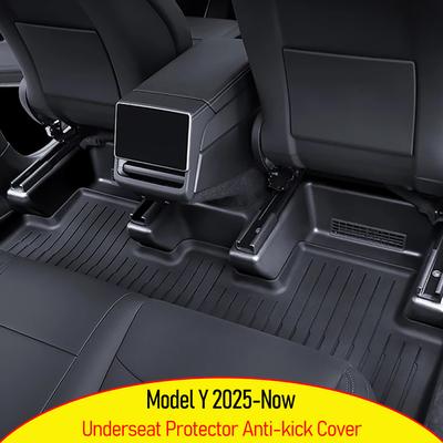 Underseat Protector Seat Track Cover for Tesla Model Y Juniper 2025 2026 Seat Slide Rail Pad Guard Anti-Kick Pad Accessories