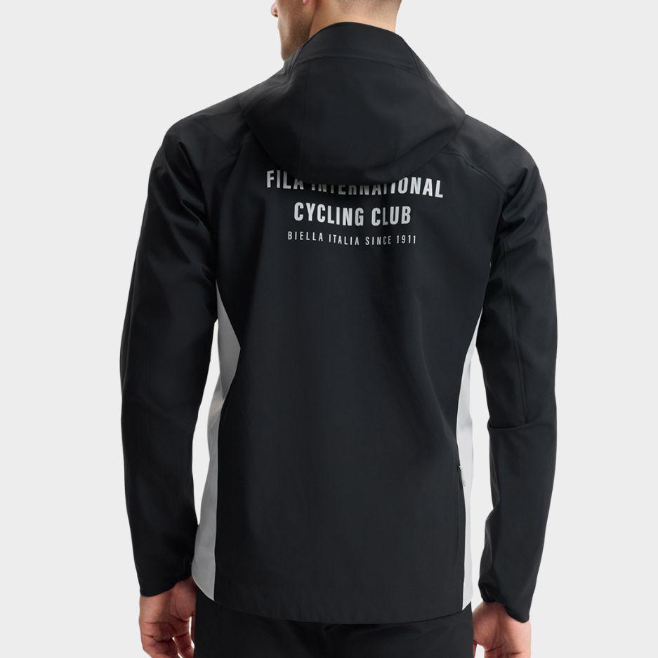 Nouvelle Veste Coupe-vent FILA CYCLING Outdoor Randonnée Imperméable et Coupe-vent Homme Noir de Jais A11M518702F-BK